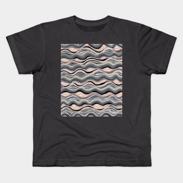 Waves Kids T-Shirt by halideO